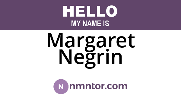 Margaret Negrin
