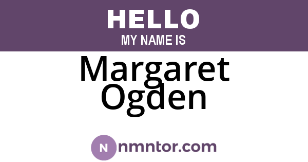 Margaret Ogden