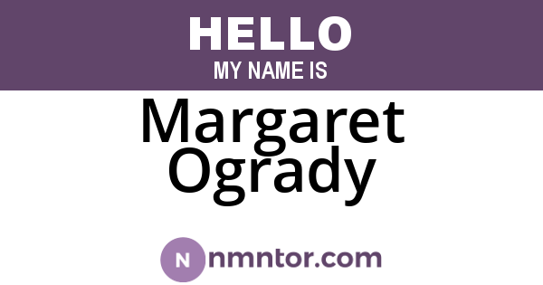 Margaret Ogrady