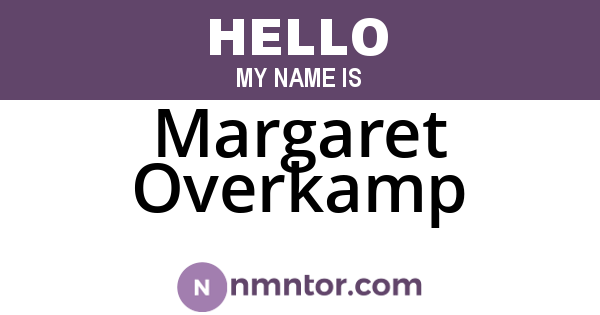Margaret Overkamp