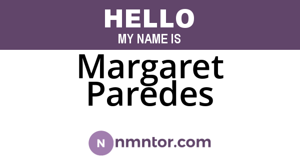 Margaret Paredes