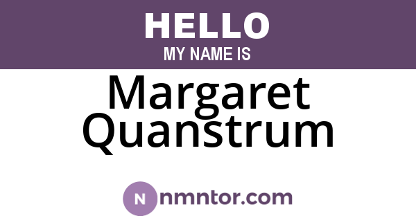 Margaret Quanstrum