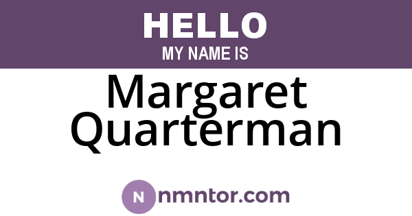 Margaret Quarterman