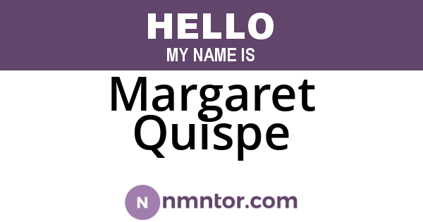 Margaret Quispe