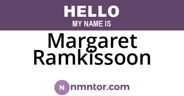 Margaret Ramkissoon