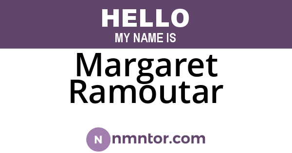 Margaret Ramoutar