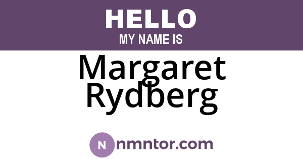 Margaret Rydberg