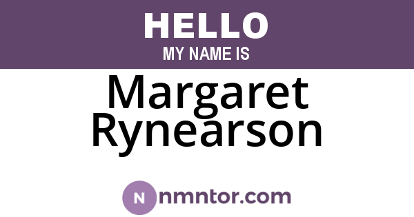 Margaret Rynearson