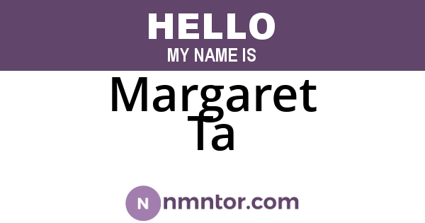Margaret Ta