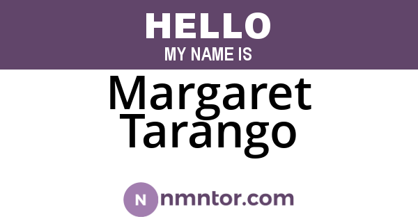 Margaret Tarango