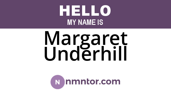 Margaret Underhill