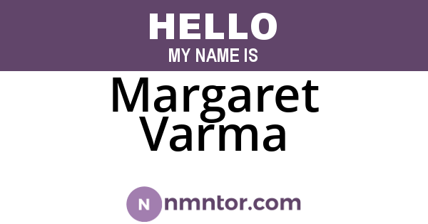 Margaret Varma