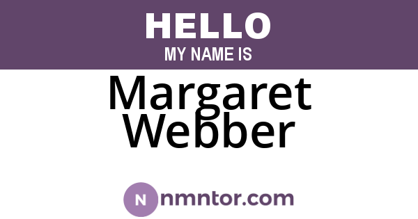 Margaret Webber