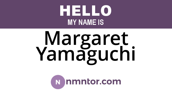Margaret Yamaguchi
