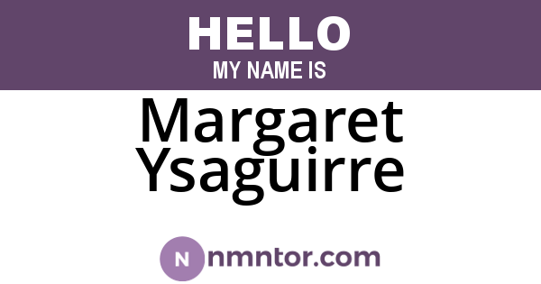 Margaret Ysaguirre