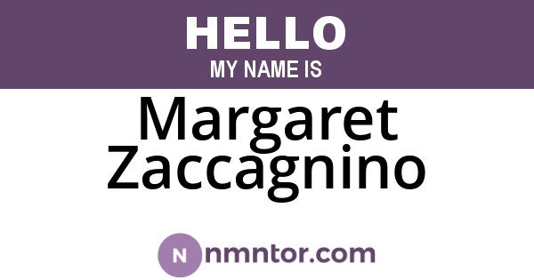 Margaret Zaccagnino