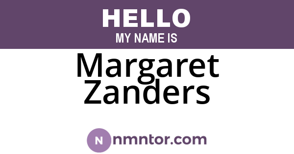 Margaret Zanders