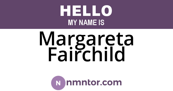 Margareta Fairchild