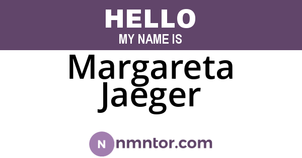 Margareta Jaeger