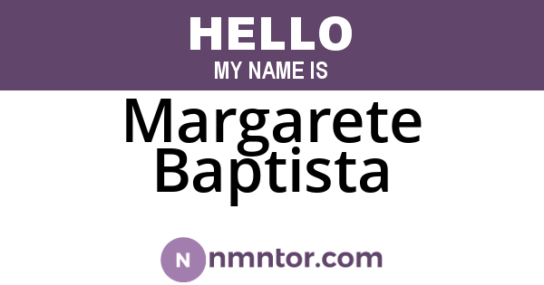 Margarete Baptista