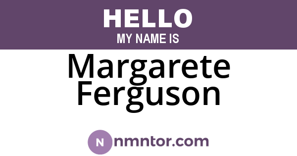 Margarete Ferguson