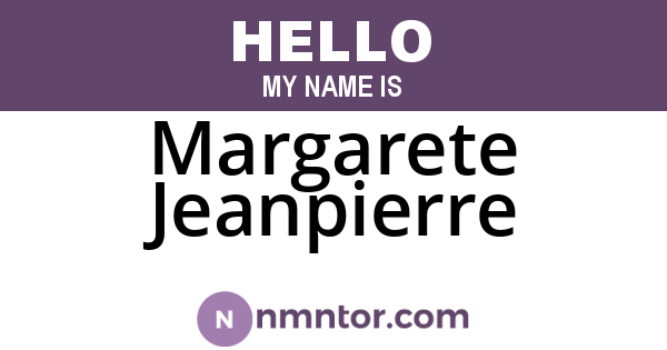 Margarete Jeanpierre