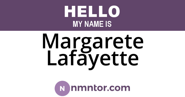 Margarete Lafayette