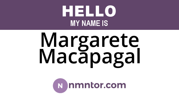 Margarete Macapagal