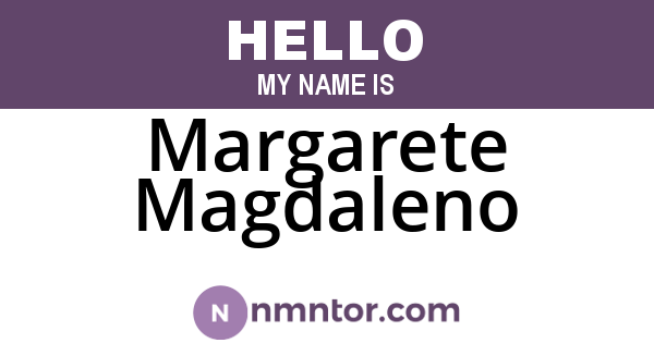 Margarete Magdaleno