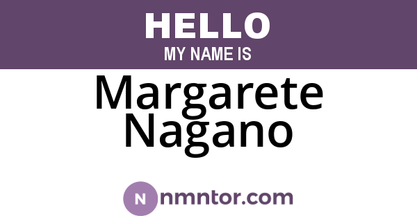 Margarete Nagano