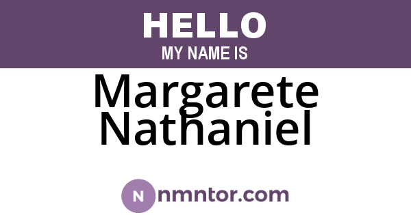 Margarete Nathaniel