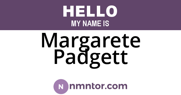Margarete Padgett
