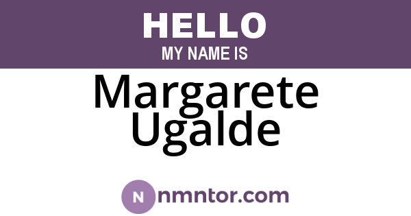 Margarete Ugalde