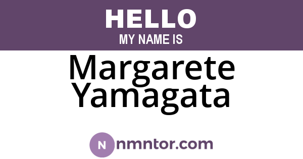 Margarete Yamagata