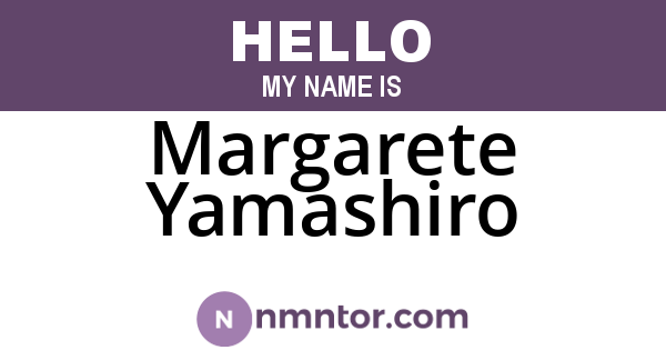 Margarete Yamashiro