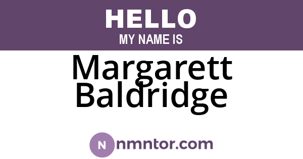 Margarett Baldridge
