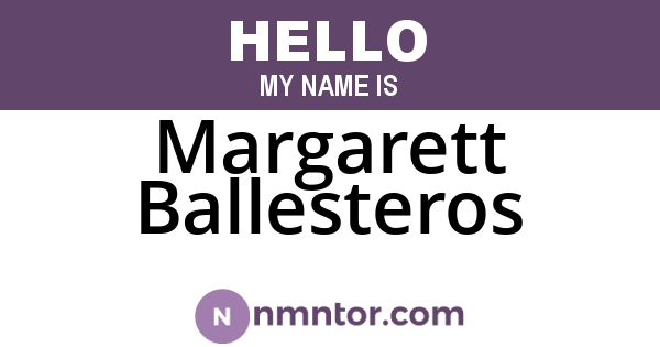 Margarett Ballesteros