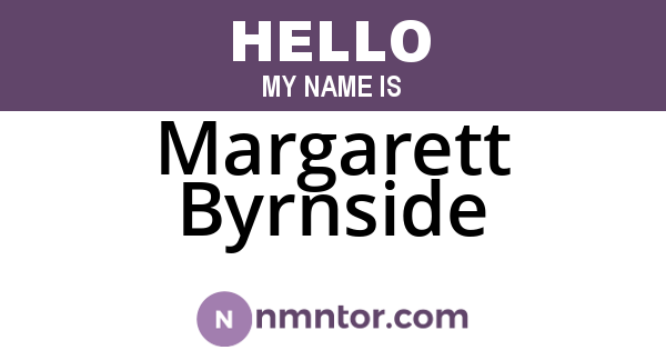 Margarett Byrnside