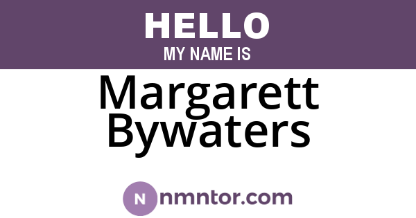 Margarett Bywaters