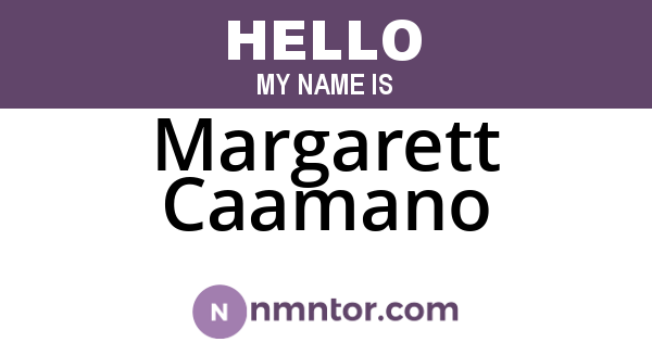 Margarett Caamano