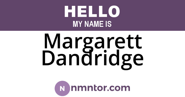 Margarett Dandridge