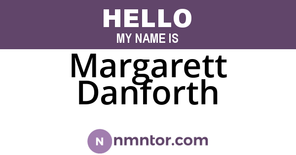 Margarett Danforth