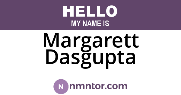 Margarett Dasgupta