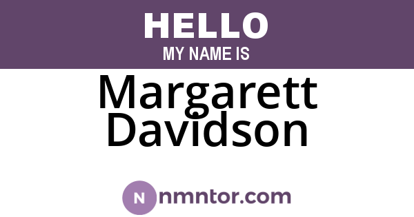 Margarett Davidson