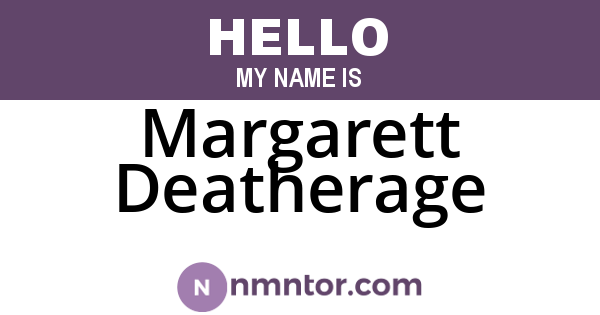 Margarett Deatherage