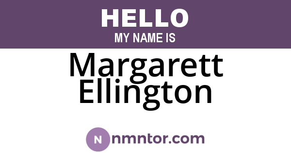 Margarett Ellington