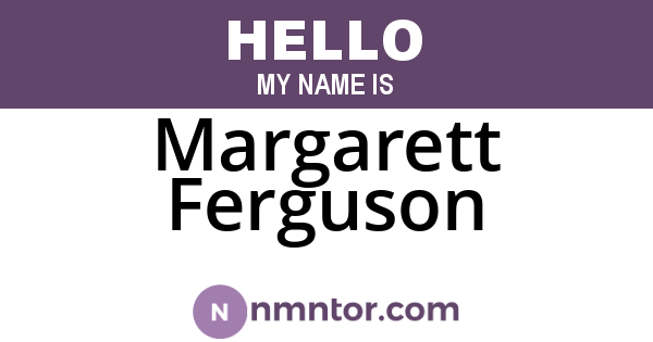 Margarett Ferguson