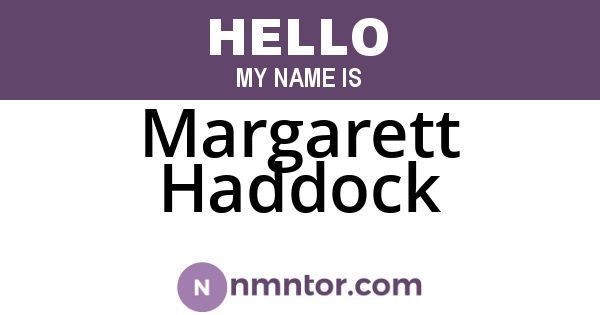 Margarett Haddock