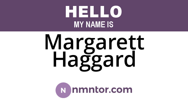 Margarett Haggard