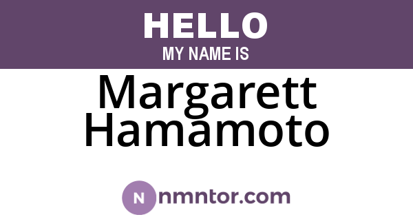 Margarett Hamamoto